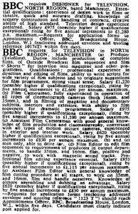 1955-08-08 Times Ad BBC